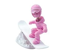 Kaeltsyn Statuetta decorativa a forma di sci inerziale, decorazione per cruscotto dell'auto, con divertente effetto di movimento, per gli amanti delle auto e degli interni dei veicoli