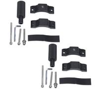 Kaeltsyn Supporti per Stick Luminosi per per Stick Roll da, B | Morsetto supporto per tubo tondo, coppia in lega alluminio nera per configurazione guida elettrica