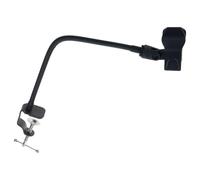 Kaeltsyn Supporto per microfono con base a morsetto a 360 gradi flessibile a collo di cigno compatibile con vari microfoni per scrivania e palco supporto per microfono da palco