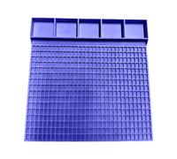 Kaeltsyn Vassoio Organizer per Perline, Purple B | Scheda layout del braccialetto con lettere ' alfabeto con percorsi smistamento per progetti creazione