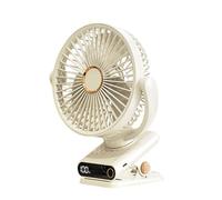 Kaeltsyn Ventilatore montato a clip 2000 mAh batteria rimovibile tecnologia motore brushless impostazione 5 velocità per viaggio campeggio clip on per campeggio crescere tenda