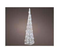 Kaemingk Cono 1 gioco di luce (D17 H89 cm) LUMINEO 50 luci - LED IP44 Bianco