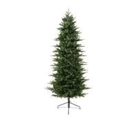 Kaemingk E+N Albero di Natale abete Grandis Fir Slim verde, altezza: 210 cm, 1768 punte, misto PE/PVC, diametro: max. 100 cm, supporto in metallo