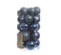 Set palline albero Natale (30pz) Plastica Night blu 9022991