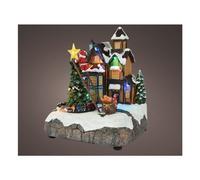 VILLAGGIO DI NATALE CON LUCI E MOVIMENTO