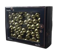 Kaemingk Palline di Natale in filo di vetro, 2,5 cm x 144 pezzi, lucide, piccole palline decorative, decorazioni natalizie e rosmarino