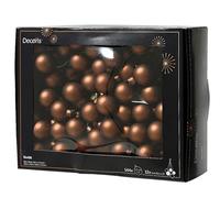 Kaemingk Palline di Natale in filo di vetro, 2,5 cm x 144 pezzi, opache, piccole palline decorative, decorazioni per albero di Natale e decorazioni natalizie, marrone espresso