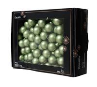 Kaemingk Palline di Natale in filo di vetro, 2,5 cm x 144 pezzi, opache, piccole palline decorative, decorazioni per albero di Natale e decorazioni natalizie, verde matchagr