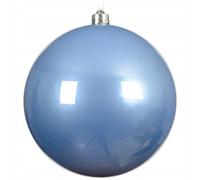 Kaemingk Palline di Natale in plastica, 14 cm x 1 pezzo, grandi e infrangibili, XXL, per Natale, decorazioni per albero di Natale e decorazioni per albero di Natale, blu cielo