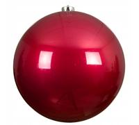 Kaemingk Palline di Natale in plastica, 14 cm x 1 pezzo, grandi e infrangibili, XXL, per Natale, decorazioni per albero di Natale, colore rosa