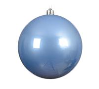 Kaemingk Palline di Natale in plastica, 14 cm x 1 pezzo, grandi e infrangibili, XXL, per Natale, decorazioni per albero di Natale e decorazioni per albero di Natale, blu cielo