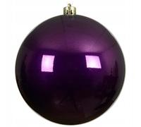 Kaemingk Palline di Natale in plastica, 14 cm x 1 pezzo, grandi e infrangibili, XXL, per Natale, decorazioni per albero di Natale e albero di Natale, fico