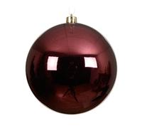 Kaemingk Palline di Natale in plastica, 14 cm x 1 pezzo, grandi e infrangibili, XXL, per Natale, decorazioni per albero di Natale, colore marrone