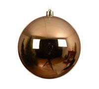 Kaemingk Palline di Natale in plastica, 14 cm x 1 pezzo, grandi e infrangibili, XXL, per Natale, decorazioni per albero di Natale e decorazioni per albero di Natale, Brandy