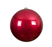 Kaemingk Palline di Natale in plastica, 20 cm x 1 pezzo, grandi e infrangibili, palline per albero di Natale XXL, per Natale, decorazioni per albero di Natale e decorazioni per albero di Natale