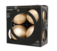 Kaemingk Palline di Natale in vetro, 10 cm, 4 pezzi, opache e lucide, grandi palline per albero di Natale per Natale, decorazioni per albero di Natale e decorazioni per albero di Natale, perle