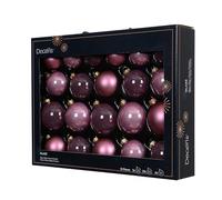 Kaemingk Palline di Natale in vetro, 5-7 cm, set da 21 pezzi, opache e lucide e trasparenti, palline per albero di Natale, decorazioni per albero di Natale e albero di Natale vintage