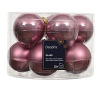 Kaemingk Palline di Natale in vetro 6 cm x 10 pezzi - opaco e lucido - Palline per albero di Natale - Decorazioni per albero di Natale & decorazioni per albero di Natale - Vintage