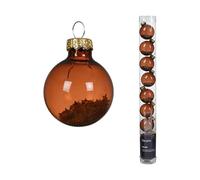Kaemingk Palline di Natale in vetro riempito con stelle, 3 cm, set da 9 pezzi, piccole palline per albero di Natale, decorazioni per albero di Natale e albero di Natale, colore marrone espresso