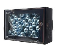 Kaemingk Palline di Natale su filo di vetro, 2 cm x 144 pezzi, bacche lucide, piccole palline decorative, decorazioni natalizie, blu ghiaccio