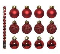 Kaemingk Palline Rosse per Albero 14 Sfere 3 CM Decorazioni Natalizie