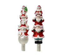 Kaemingk Puntale in Vetro con Babbo Natale o Pupazzi di Neve 31cm