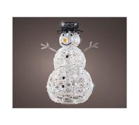 Kaemingk Pupazzo di neve (L45 P37 H65 cm) 1 gioco di luce (1pz) LUMINEO 80 luci