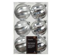 Kaemingk Set palline albero Natale (6pz) Plastica Silver 026074