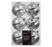 Kaemingk Set palline albero Natale (6pz) Plastica Silver 26074