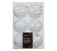 Kaemingk Set palline albero Natale (6pz) Plastica Winter white 26077