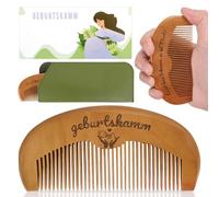 Kaempe Pettine per la nascita, pettine in legno, regalo per la gravidanza, per la mamma, pettine in legno, per alleviare l'ansia, sollievo dal dolore naturale, sollievo dallo stress