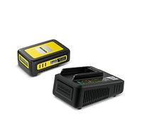 Kärcher - 18/25 Starter kit Battery Power - Batteria agli ioni di litio 18V con display che indica il tempo di carica residuo, Compatibile con tutte le macchine Kärcher con batteria 18V