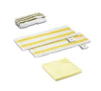 Kärcher Set di Pannetti in microfibra per Pulitori a Vapore SC - Compatibili con i pulitori a vapore SC Kärcher, Incl. 2 Panni per Pavimenti, 1 Panno Abrasivo e 1 Panno Anticalcare per Pulizia Manuale