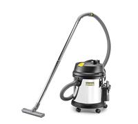 Kärcher NT 27/1 Me Aspiratore Solidi-Liquidi Professionale,max 1380W, contenitore acciaio inox: 27l, tubo di aspirazione 2,5 m, filtro a cartuccia PES,sacchetto filtro in carta,bocchetta per pavimenti