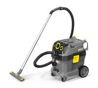 Kärcher NT 30/1 Tact Te Basic M Aspiratore Solidi-Liquidi Professionale, max 1380 W, volume del contenitore: 30l, presa di corrente, filtro piatto pieghettato PES, classe di protezione delle polveri M