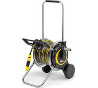Kärcher Carrello avvolgitubo HT 5.20 m, mobile con base extra larga, robusto avvolgitubo in metallo, manico regolabile in altezza, tubo da 20 m e accessori inclusi