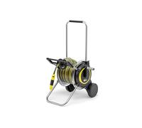 Kärcher Carrello avvolgitubo HT 5.20 m, mobile con base extra larga, robusto avvolgitubo in metallo, manico regolabile in altezza, tubo da 20 m e accessori inclusi