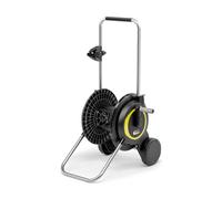 Kärcher Carrello per tubi HT 3, compatto e mobile, con base extra larga, manico regolabile in altezza, con supporto per siringa, nero