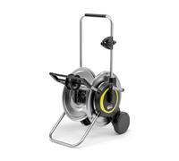 Kärcher Carrello porta tubi HT 6 M, mobile con base extra larga, robusto avvolgitubo in metallo, manico regolabile in altezza, nero