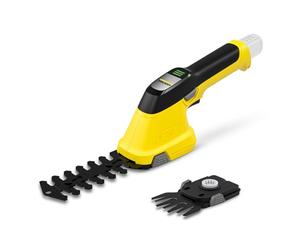 Kärcher Cesoie per erba e arbusti a batteria GSH 4-4 Plus, lama per erba: 8 cm, lama per arbusti: 11 cm, circa 450-600 m per ricarica, utilizzabile con Kärcher Battery Power 4/25 (non inclusa)