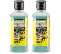 Kärcher Detergente Concentrato per esterni RM 564, per la pulizia delicata di balconi e terrazze in legno e pietra. 500 ml di detergente concentrato, 5 l se diluito. (Confezione da 2)