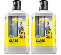 Kärcher Detergente per Vetri e Verande 3in1 da 1L - Utilizzabile sia per il lavaggio a mano che da integrare con il sistema Plug'n'Clean delle Idropulitrici (Confezione da 2)