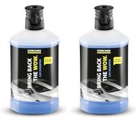 Kärcher Detergente Specifico per auto P&C da 1L - Adatto alla pulizia efficace della carrozzeria (Confezione da 2)