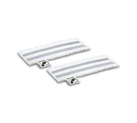Kärcher EasyFix Set di Due Panni Abrasivi per la Pulizia del Pavimento, Sciolgono e Trattengono lo Sporco su Pavimenti Antigraffio, Compatibili con i Pulitori a Vapore SC, Colore: Nero, Large