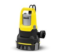 KÄRCHER Elettropompa a Immersione SP 17.000 Flat Level Sensor ad Aspirazione Piatta, Portata: 17.000 l/h, Profondità: max. 7 m, Per Acque scure con Particelle Fino a 5 mm, Aspira Acqua fino ad 1 mm