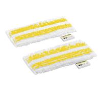 Kärcher set di panni per bocchetta manuale flessibile, 2 panni in microfibra, con sistema a velcro, lavabili, compatibili con la bocchetta manuale flessibile per pulitori a vapore Kärcher