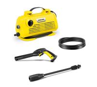 Kärcher Idropulitrice K 2 Horizontal VPS, Pressione max 110 bar, Portata 360 l/h, Area di lavoro 20 m²/h, Filtro acqua premontato, Peso 3,5 kg, + Tubo, Pistola ad Alta Pressione, Lancia Vario Power