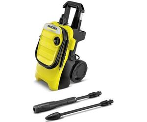 Kärcher Idropulitrice K 4 Compact da 130 Bar, Dimensioni Compatte, 2 Lance: 1 Ugello Mangia Sporco, 1 Vario Power, Erogazione detergente attraverso la lancia, Tubo alta pressione 6m