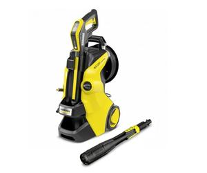 Kärcher Idropulitrice K 5 Premium Smart Control fino 145 e 15 Bar, 2 lance, Dimensioni Standard, Boost, Avvolgitubo, MultiJet 3in1: Mangia Sporco, Vario Power, Pistola LED, Plug'n'Clean, Tubo 10m