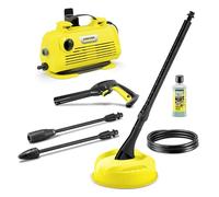 Kärcher K 2 Premium Horizontal Home Idropulitrice ad Alta Pressione, 1400W, 110 bar, 2 lance, Orizzontale, lavasuperfici, Idropulitrice elettrica acqua fredda compatta, Giallo/Nero